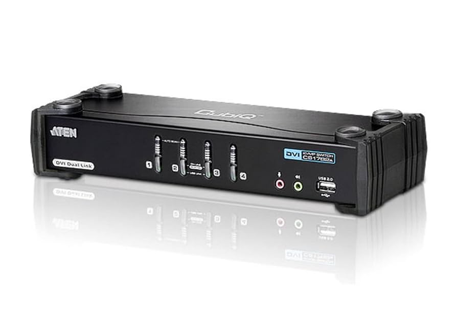 ATEN CS1784A 4ポート DVIデュアルリンク KVM スイッチ 4ポートデュアルリンクDVI対応KVMPスイッチ - CS1784, ATEN 2/4